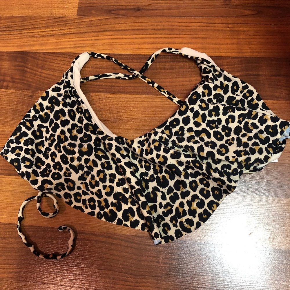 Cheetah Print Swim Top
